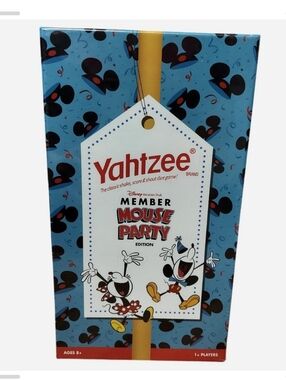 New, Factory Sealed Disney Vacation Club Member Mouse Party Edition Yahtzee